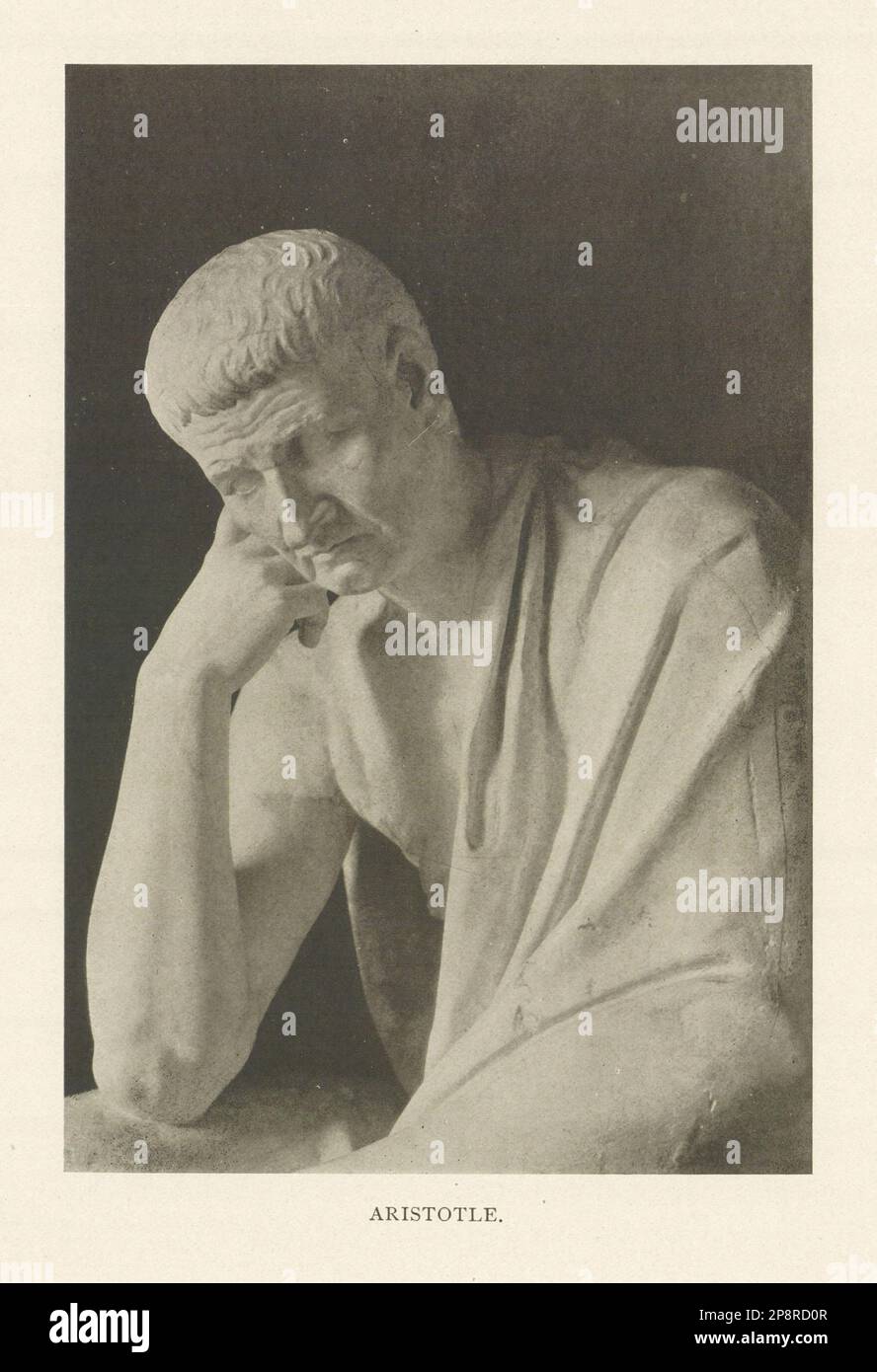 Aristotele. Grecia 1907 vecchia foto d'epoca d'epoca Foto Stock