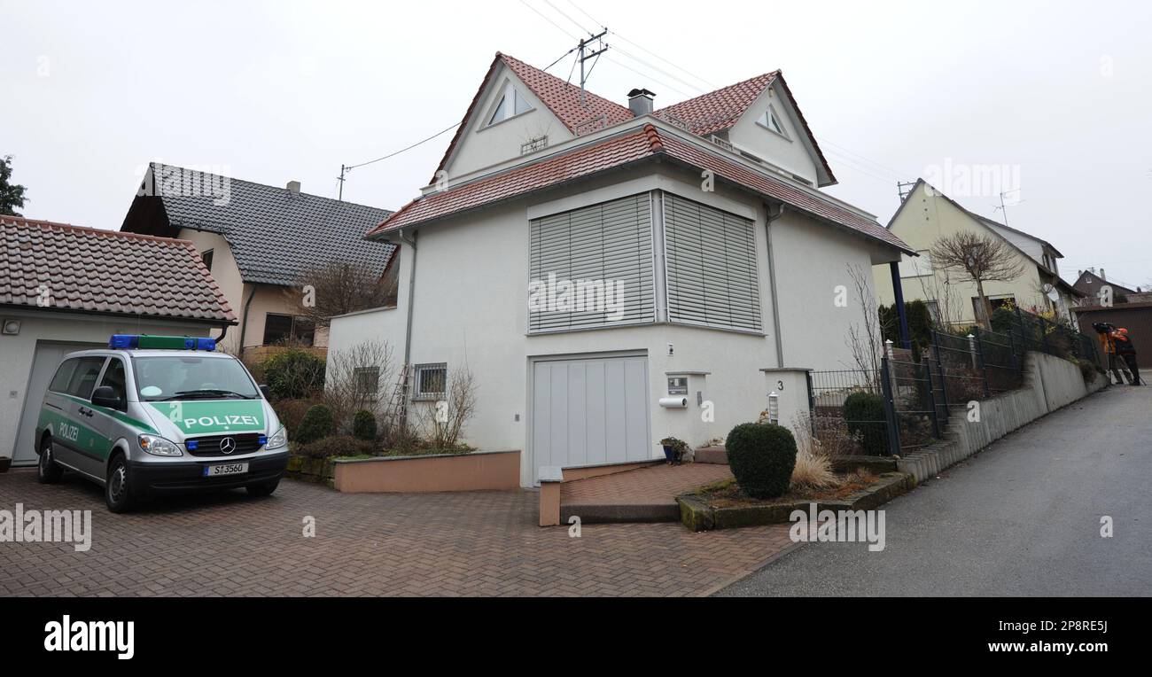 Das Wohnhaus der Familie K. in Weiler zum Stein, fotografiert am