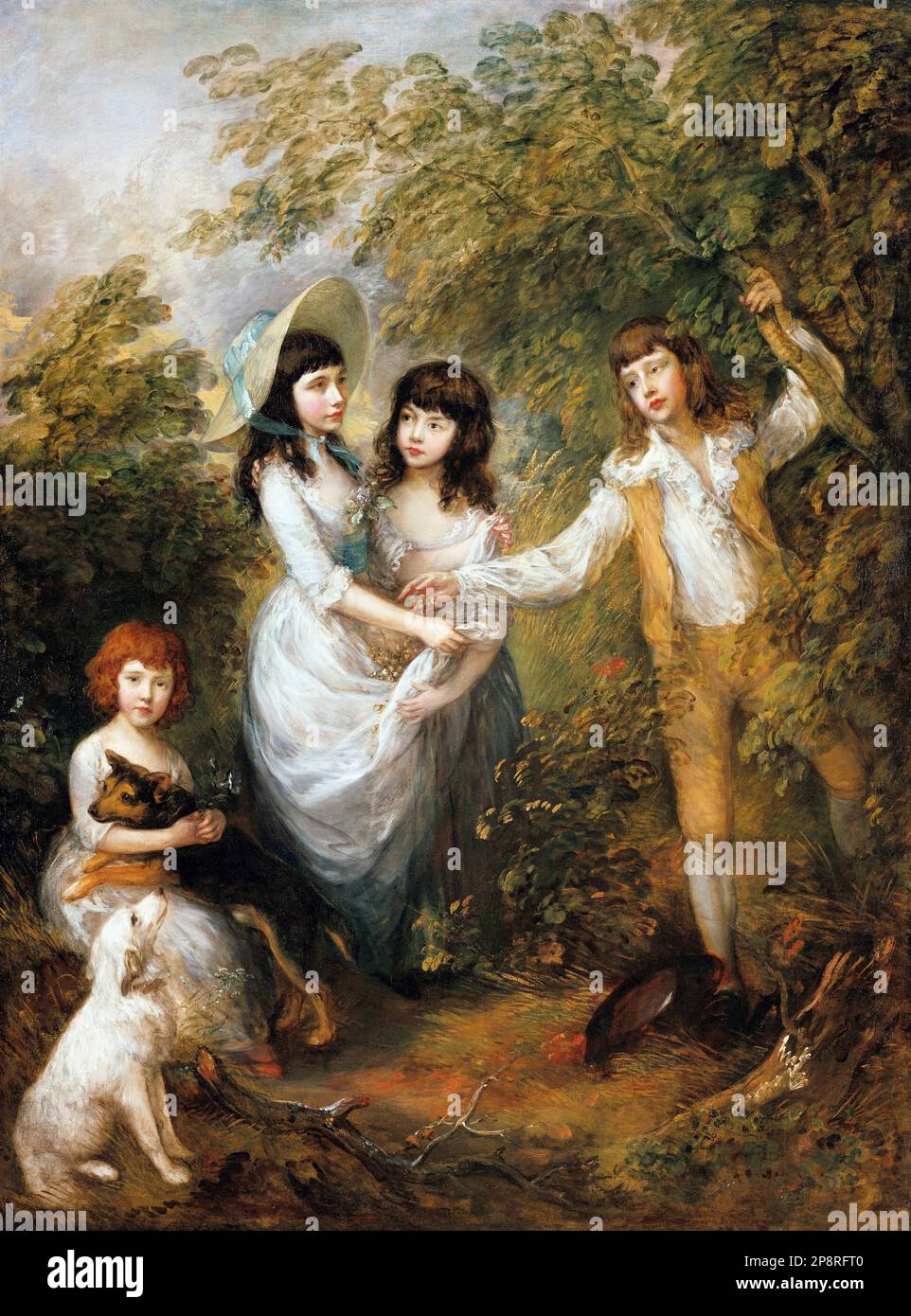 The Marsham Children 1787 di Thomas Gainsborough Foto Stock