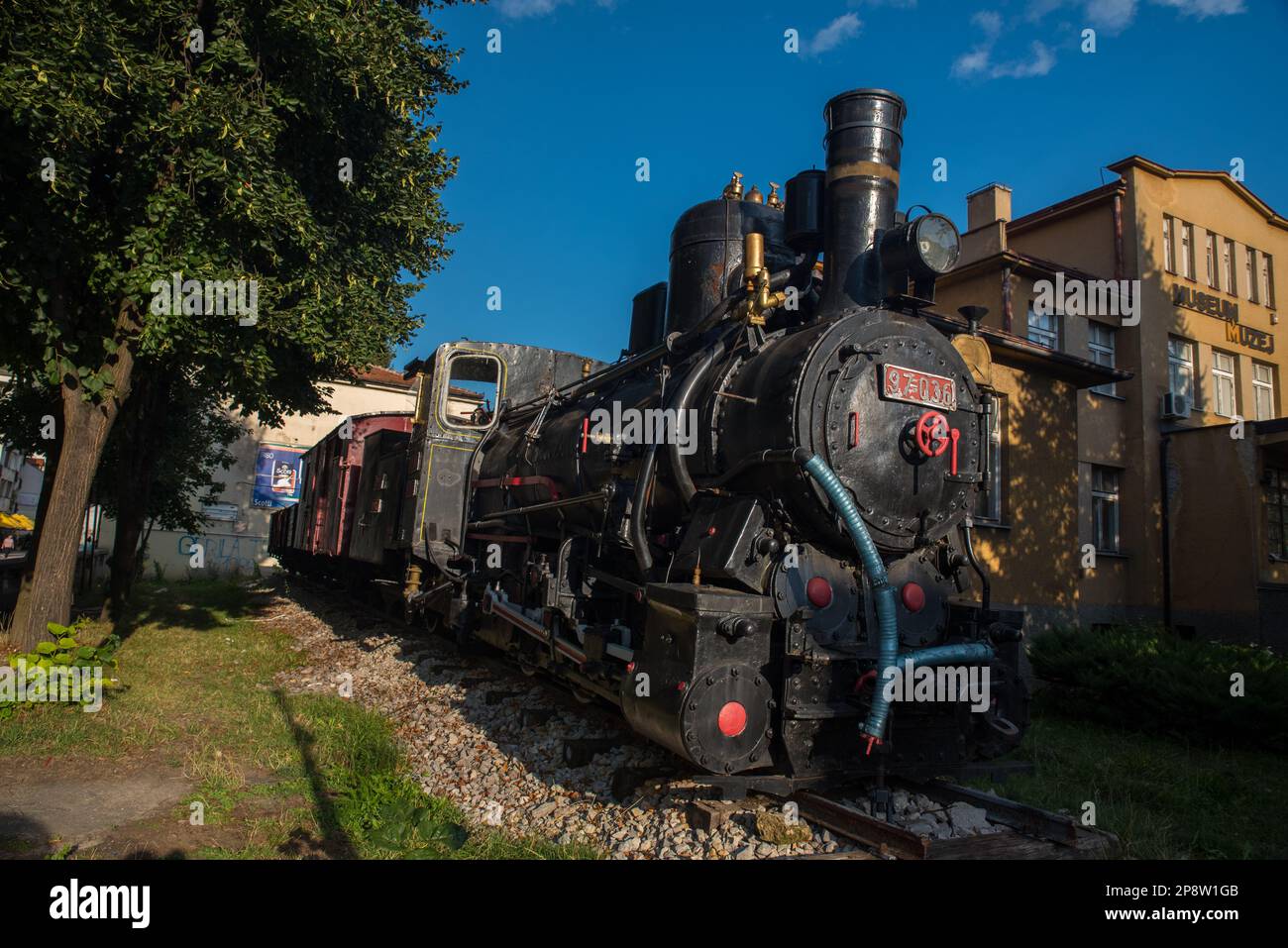 vecchio treno Foto Stock