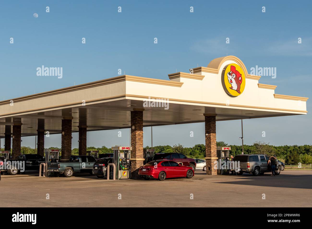 La catena di grandi minimarket e Travel Center di Buc-ee con sede in Texas. Foto Stock
