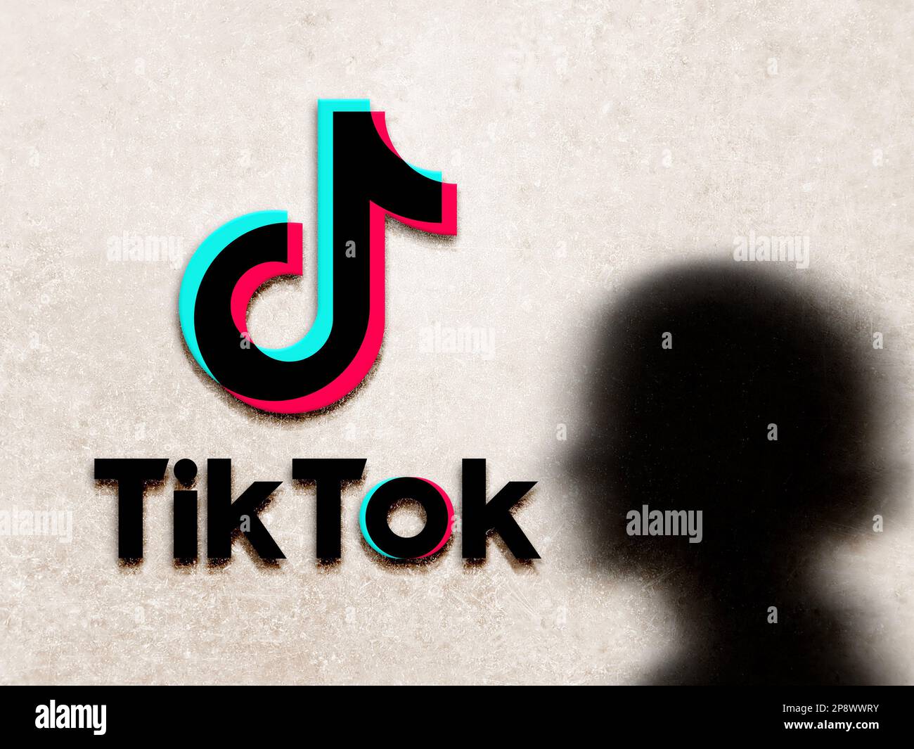 Logo TikTok Foto Stock