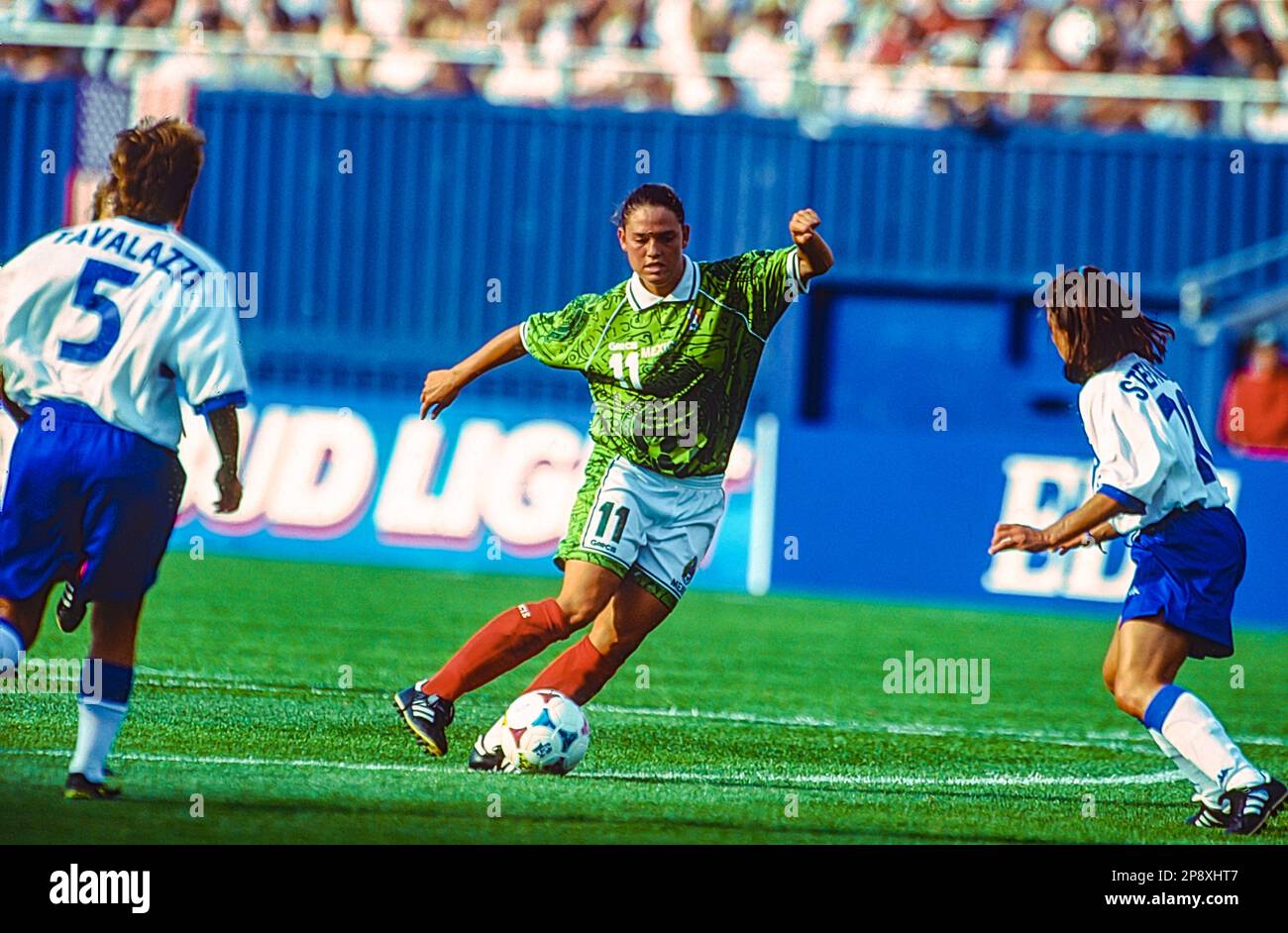 Monica Gerardo (MEX) durante la Coppa del mondo di calcio femminile FIFA 1999, Messico vs Brasile. Foto Stock