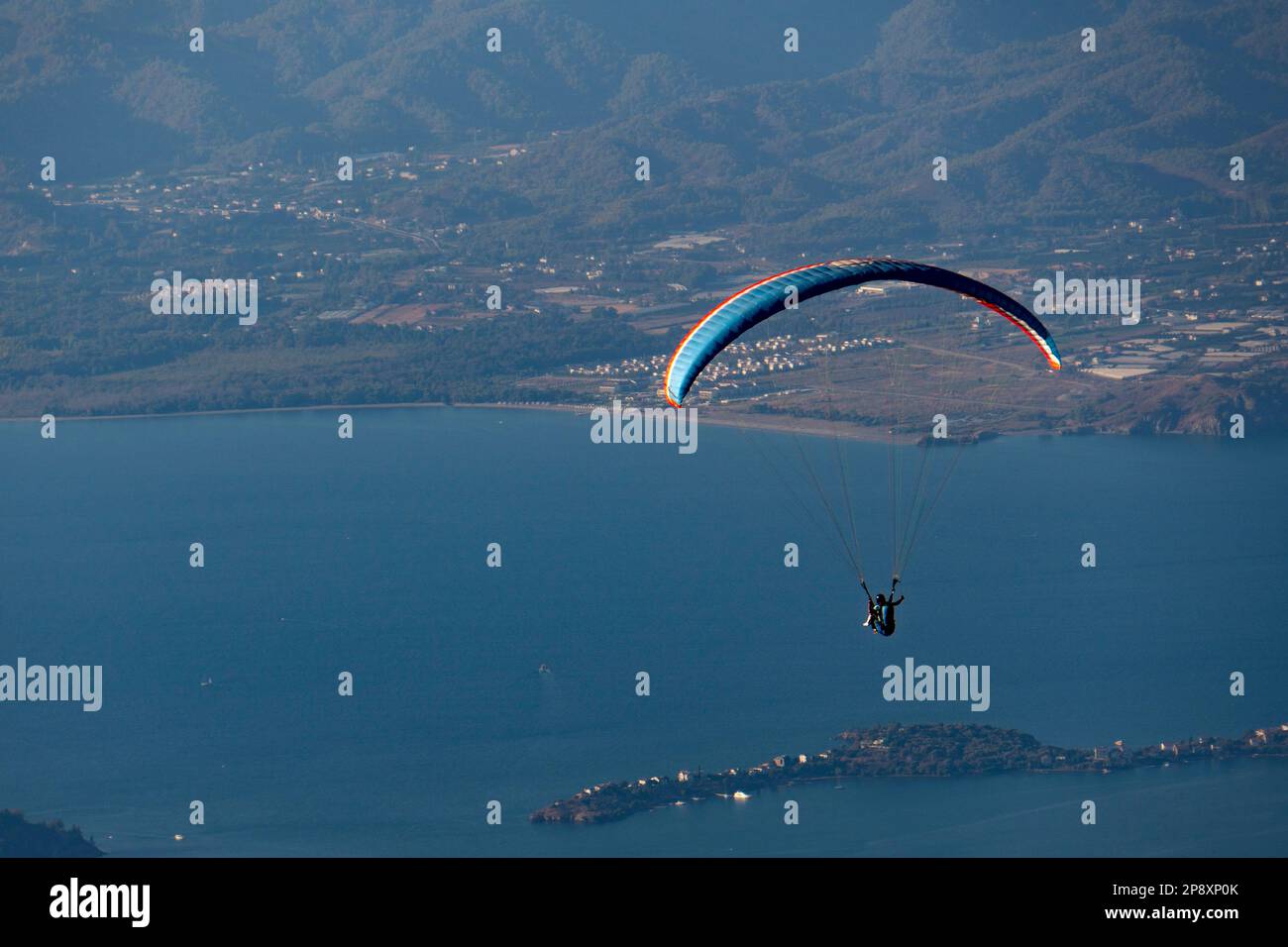 Sport di parapendio Foto Stock