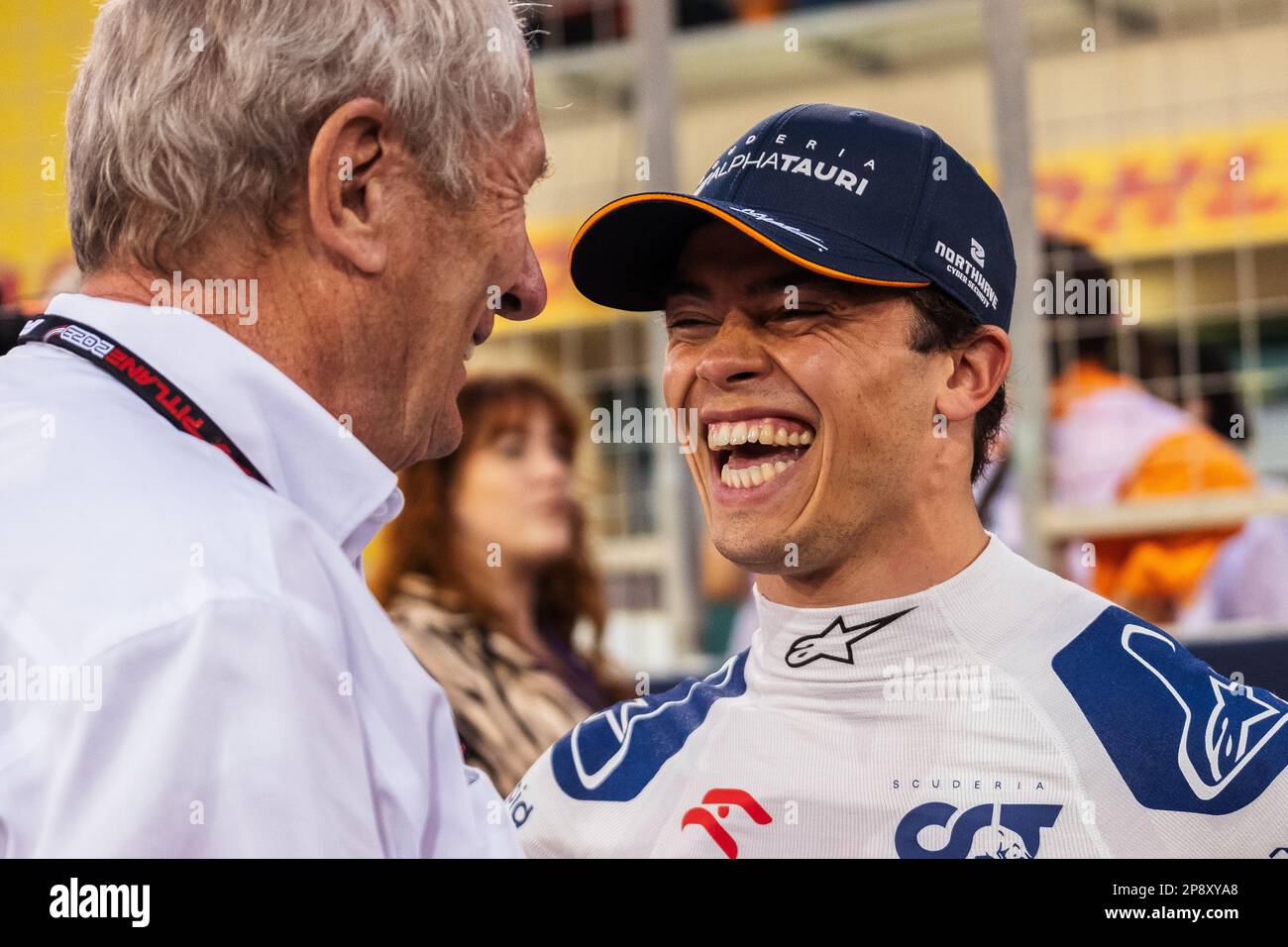 MANAMA, BAHRAIN, circuito di Sakhir, 5. Marzo 2023: #21, Nick de VRIES, NDL, Scuderia Alpha Tauri, durante il Gran Premio di Formula uno del Bahr Foto Stock