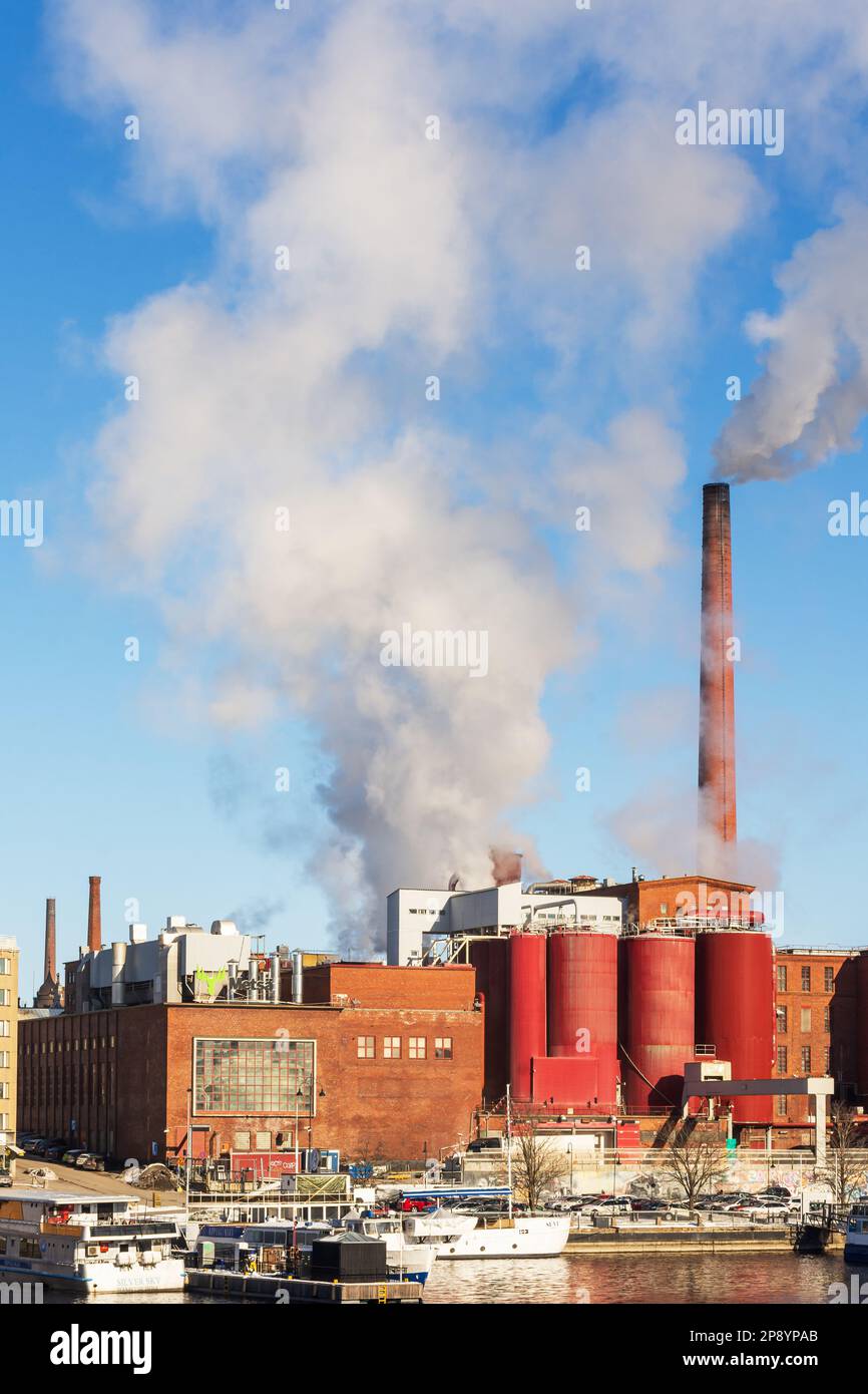 Metsä edifici di fabbrica del Gruppo a Tampere, Finlandia Foto Stock