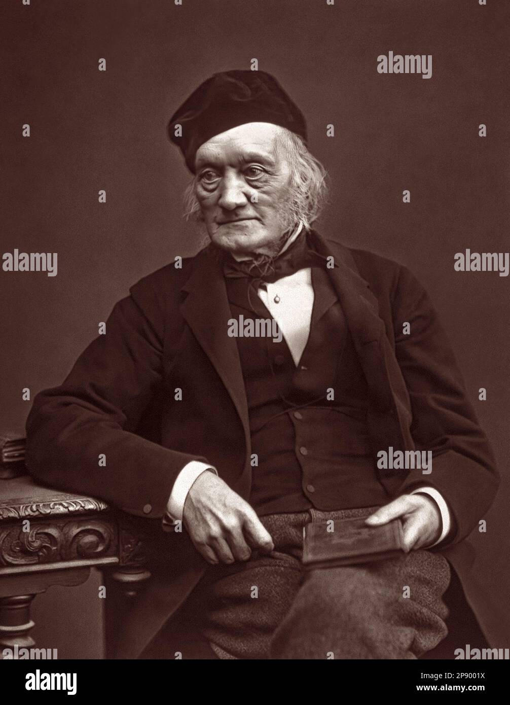 Sir Richard Owen (1804-1892), biologo inglese, anatomista comparativo, paleontologo, e avversario della teoria dell'evoluzione di Darwin per selezione naturale. Foto Stock