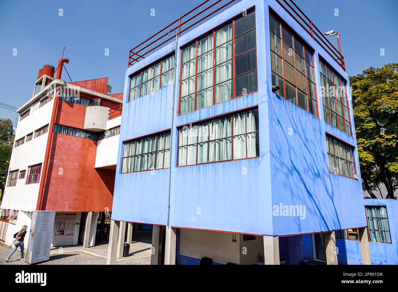 Città del Messico,San Angel Museo Casa Estudio Diego Rivera y Frida Kahlo,Casa Studio Museum,architetto Juan o’Gorman,esterno,edifici, Foto Stock