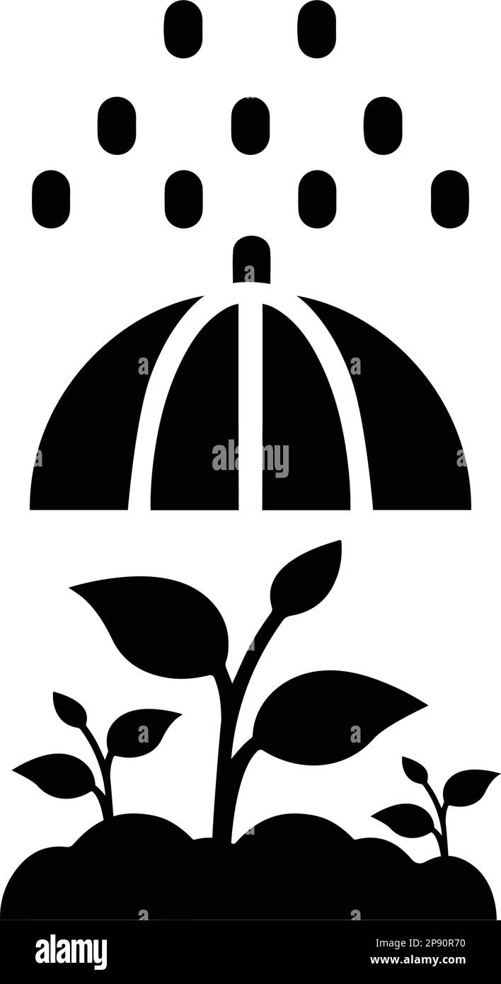 Icona ecologia, sicurezza delle piante. Bel disegno e vettore completamente editabile per commerciale, supporti di stampa, web o qualsiasi tipo di progetto. Illustrazione Vettoriale