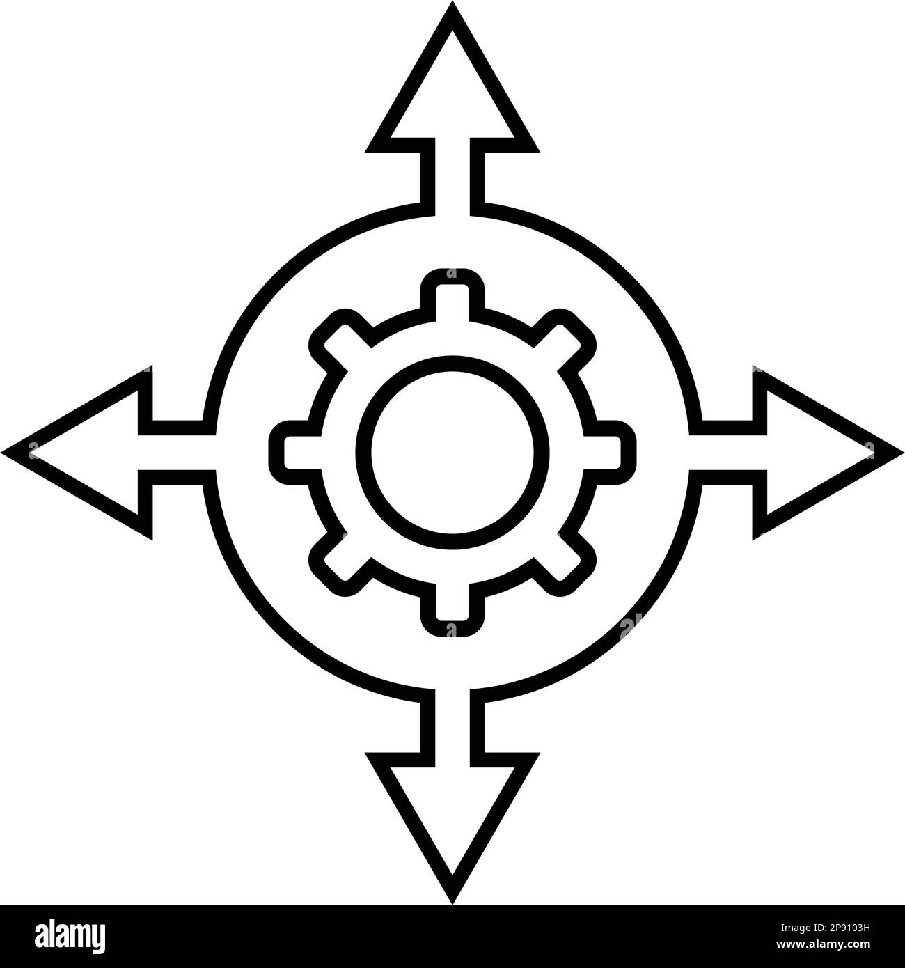 Icona produttività. Vettore semplice ben organizzato e meticolosamente design. Illustrazione Vettoriale