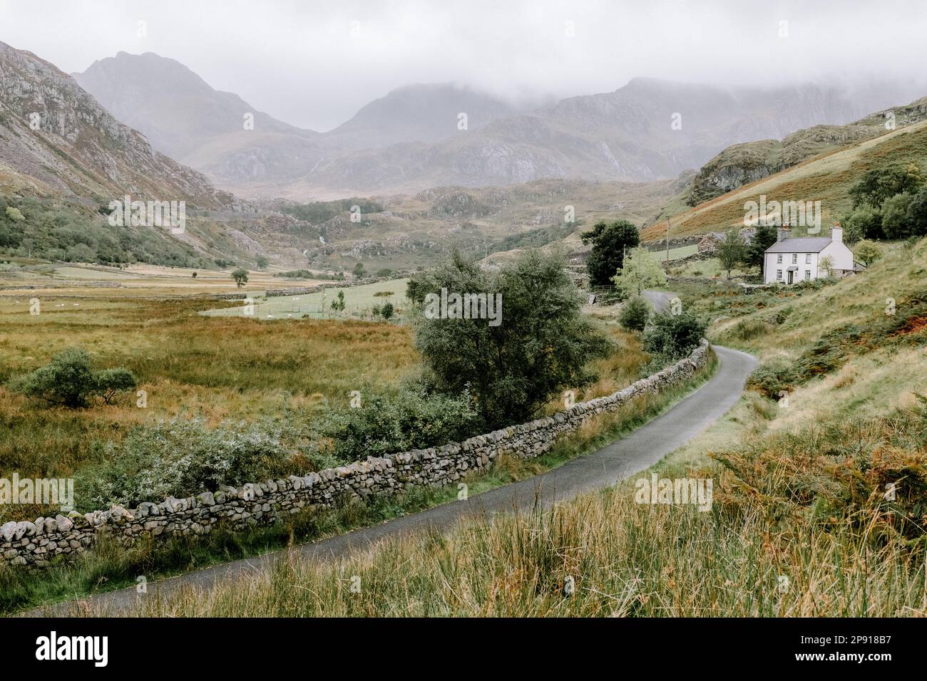Ogwen Valley, Snowdonia, il Galles del Nord Foto Stock