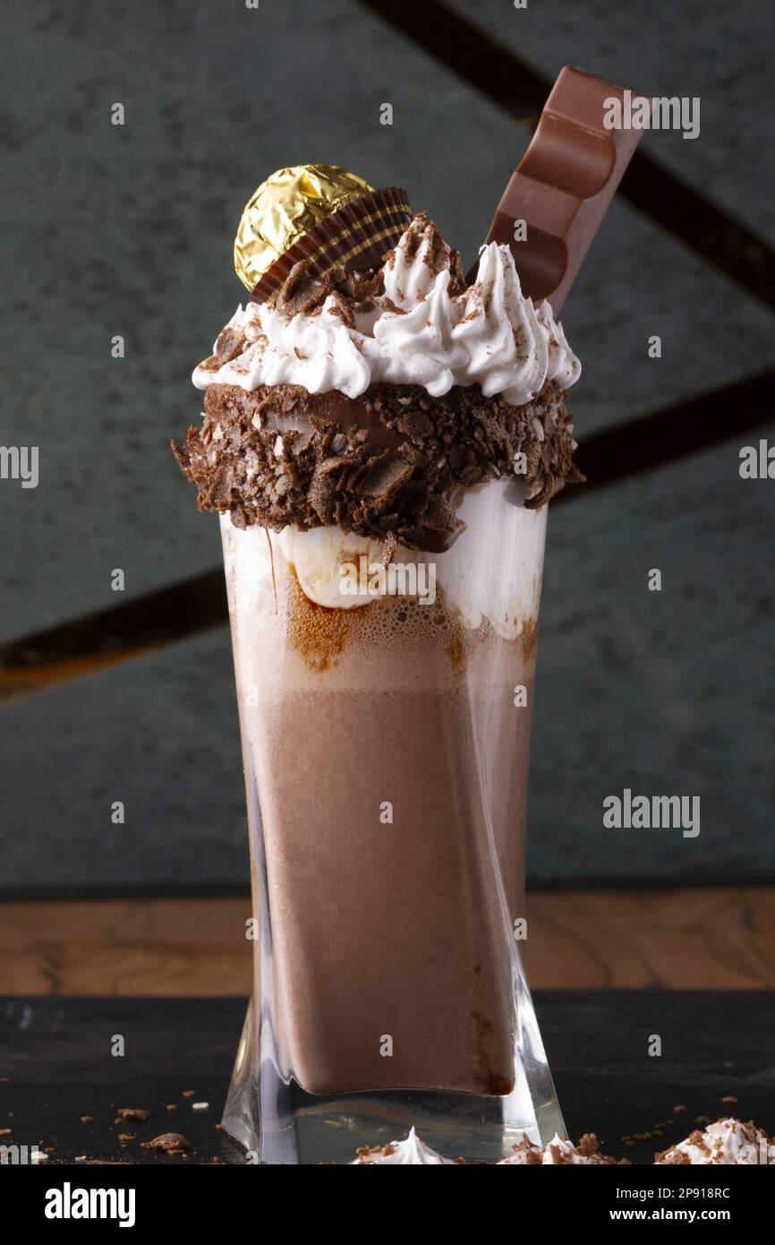gelato con milshake rinfrescante Foto Stock
