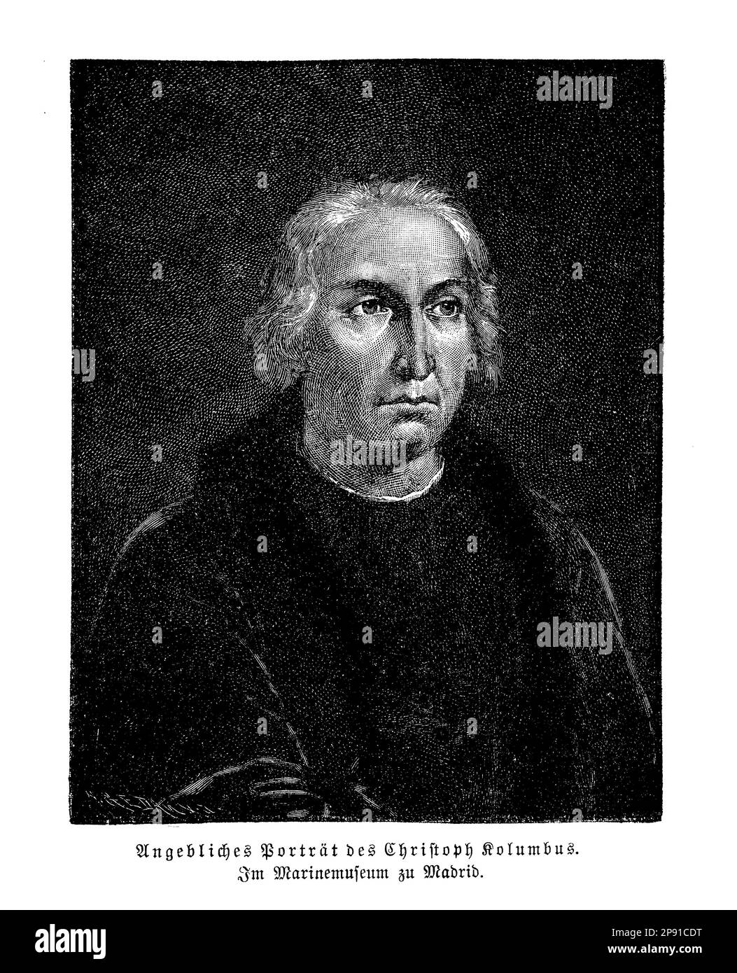 Cristoforo Colombo fu un esploratore italiano che fece quattro viaggi nelle Americhe, aprendo la strada all'esplorazione e alla colonizzazione europea del nuovo mondo. Credeva di aver raggiunto l'Asia, ma le sue scoperte hanno rivoluzionato la geografia del mondo e innescato uno scambio globale di piante, animali e culture Foto Stock