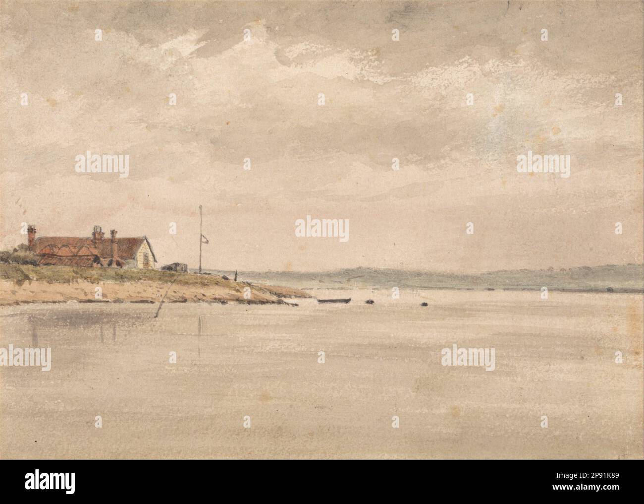 A View on the Orwell di John Constable Foto Stock