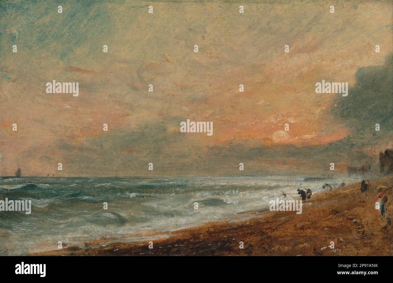 Hove Beach dal 1824 al 1828 da John Constable Foto Stock