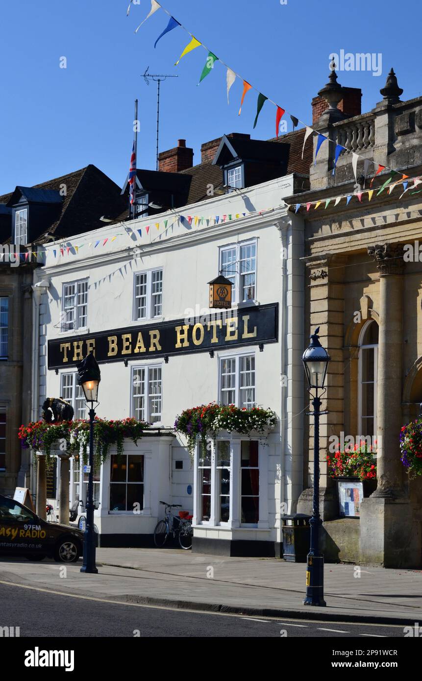 The Bear Hotel a Devizes, Wiltshire. Foto Stock