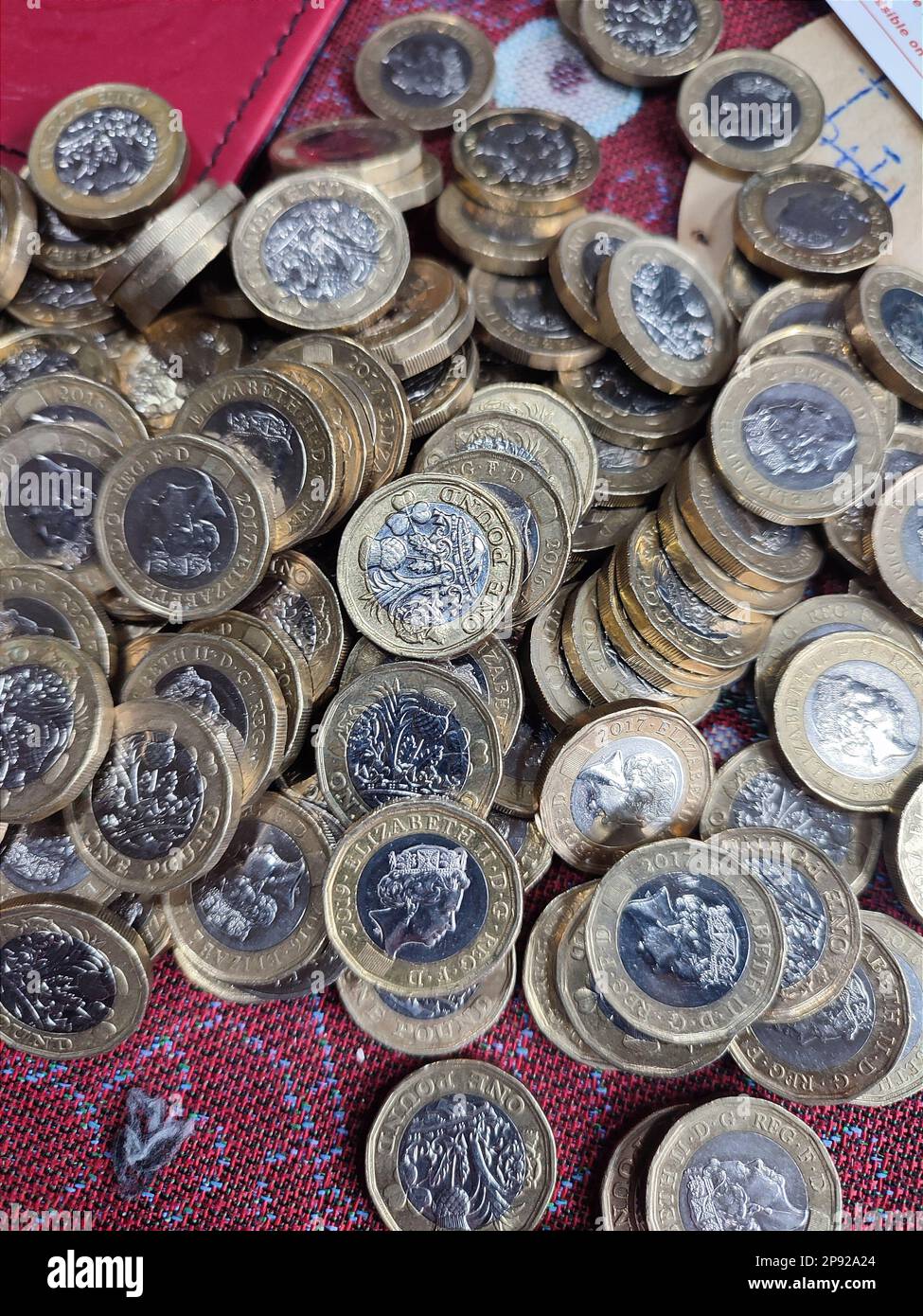 Svuotare il vaso di risparmio Foto Stock