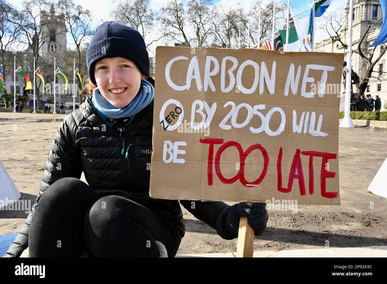 Londra, Regno Unito. Protesta dei giovani per il clima. School Strike for Climate è un movimento internazionale di protesta degli studenti che il venerdì dimostrano di attirare l'attenzione sulla crisi climatica. Credit: michael melia/Alamy Live News Foto Stock