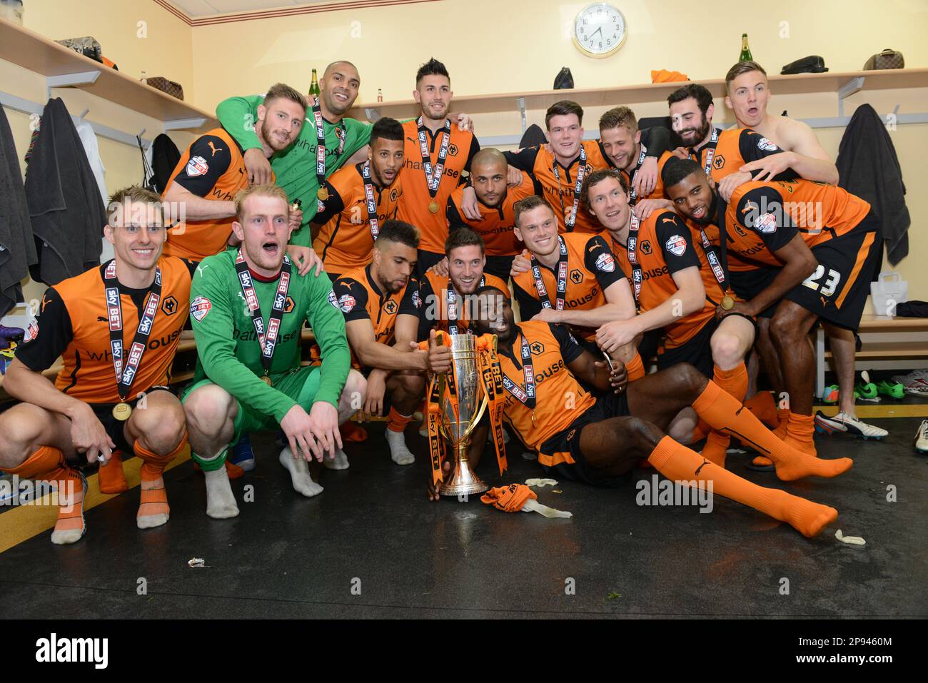 Sky Bet League One campione Wolverhampton Wanderers / Carlisle United 04/05/2014 Foto Stock