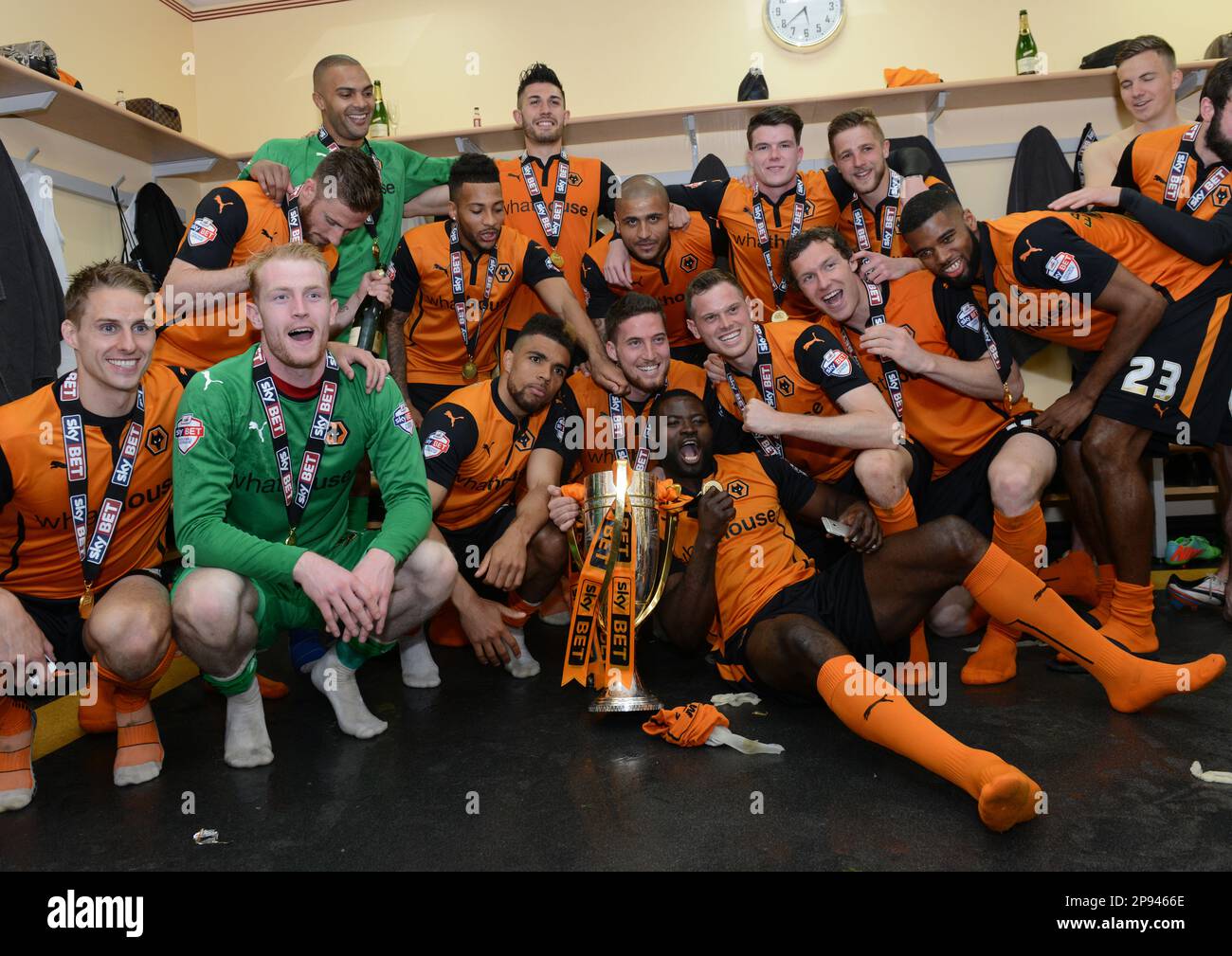Sky Bet League One campione Wolverhampton Wanderers / Carlisle United 04/05/2014 Foto Stock