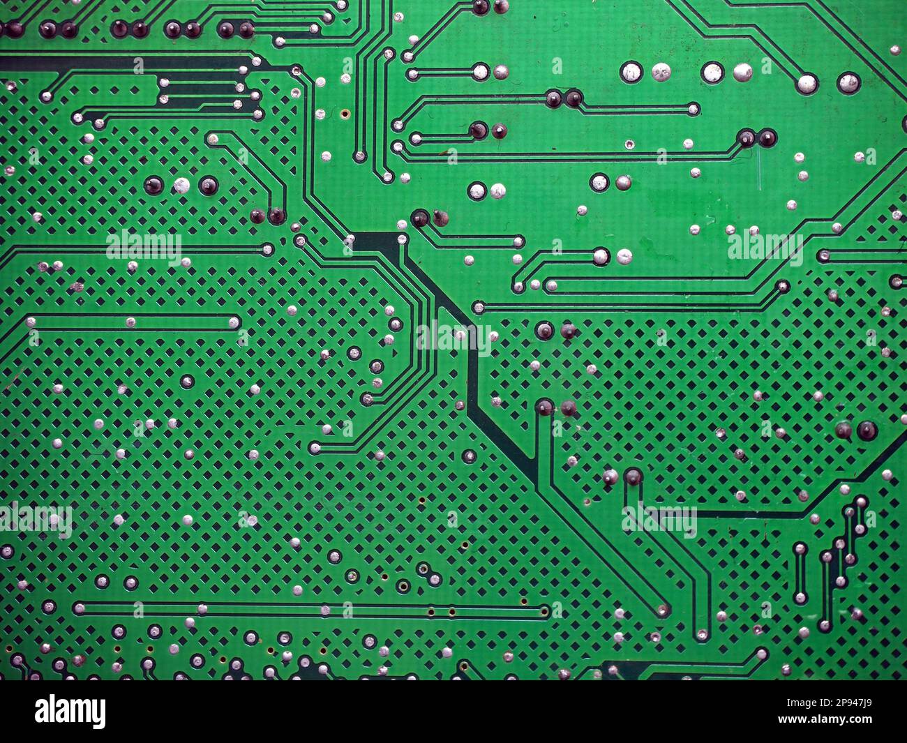 Sfondo della scheda elettronica. Texture high-tech digitale. Foto Stock