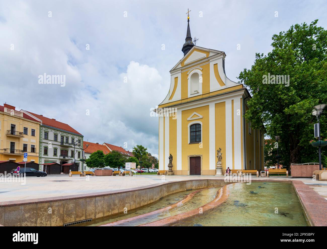Hodonin (Göding), Chiesa di Jihomoravsky, Moravia meridionale, Moravia meridionale, ceco Foto Stock