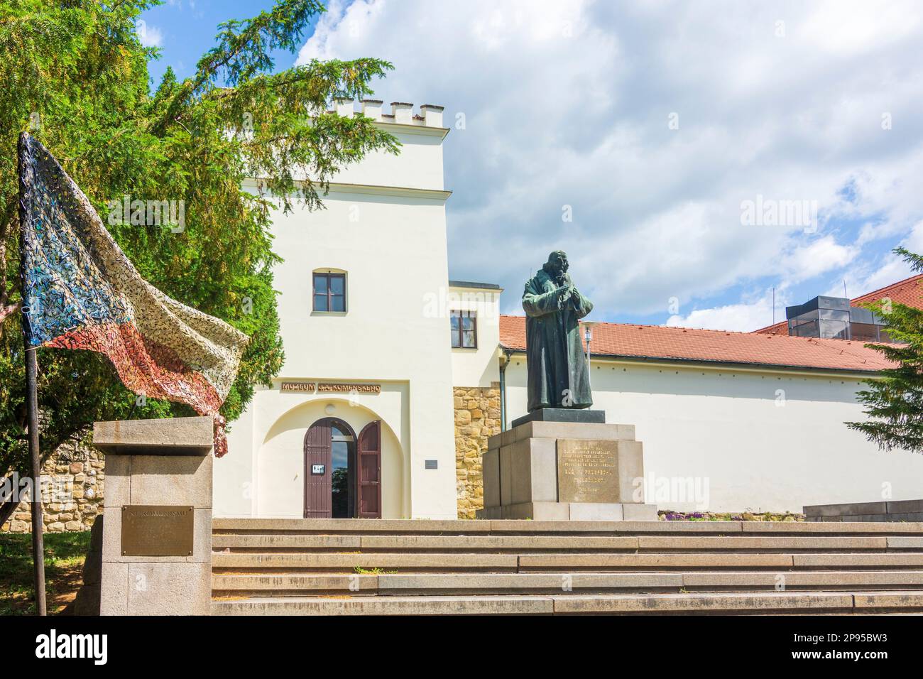 Uhersky Brod (Ungarisch Brod), Castello di Uhersky Brod, Museo di J. A. Comenius inZlinsky, Regione di Zlin, Regione di Zliner, Ceco Foto Stock