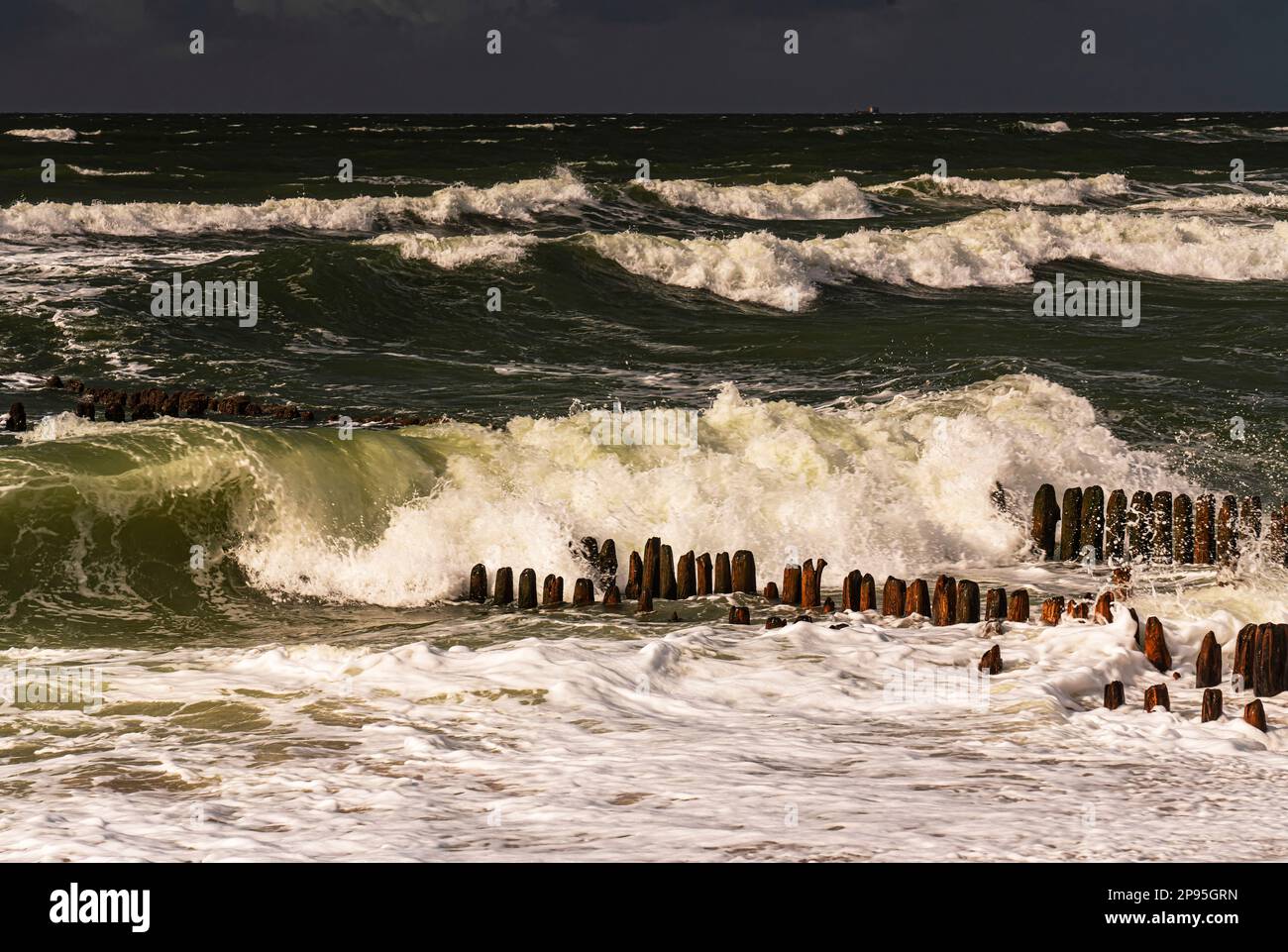 Mare surf, Rantum, isola Sylt Foto Stock