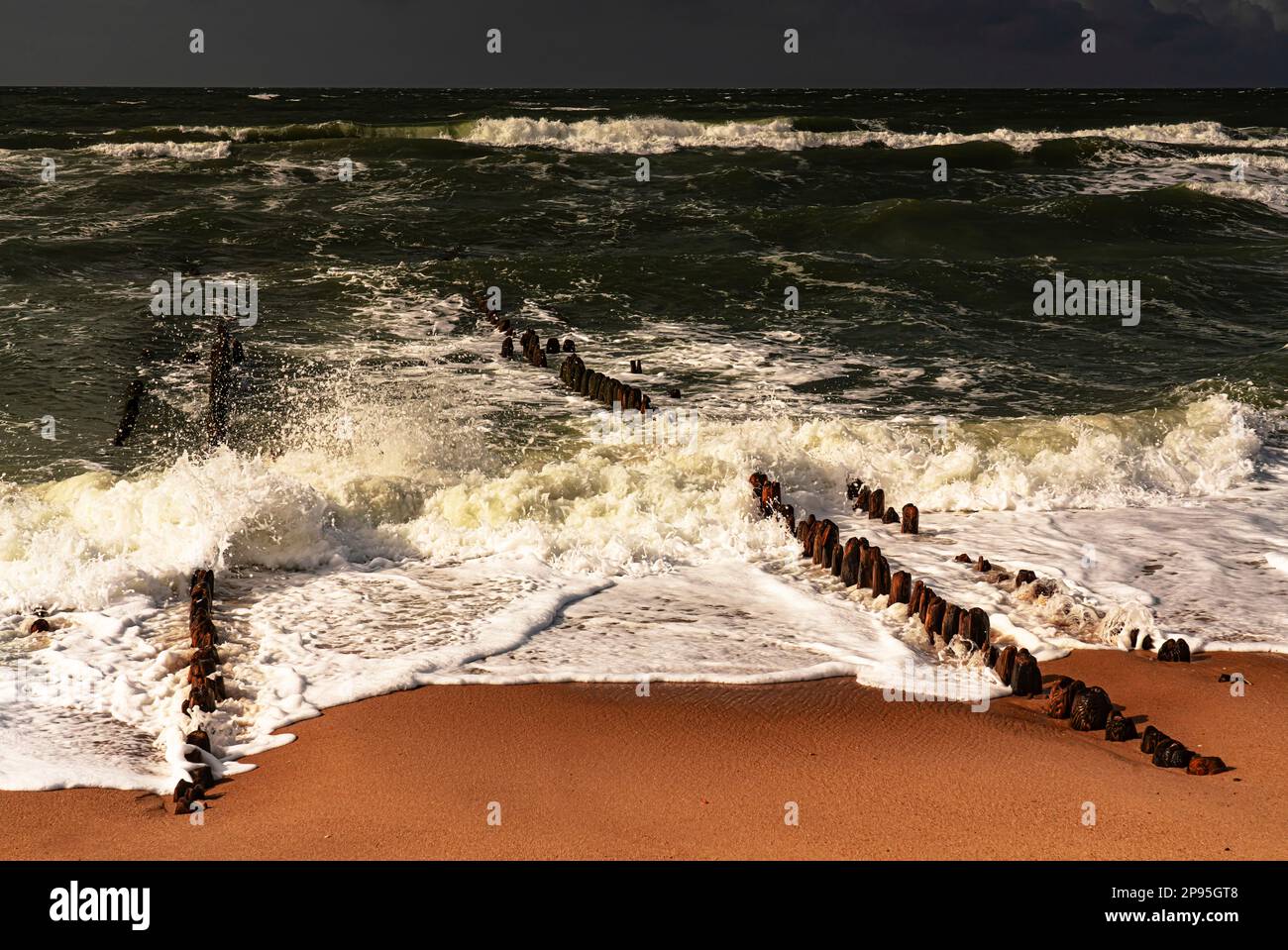 Mare surf, Rantum, isola Sylt Foto Stock