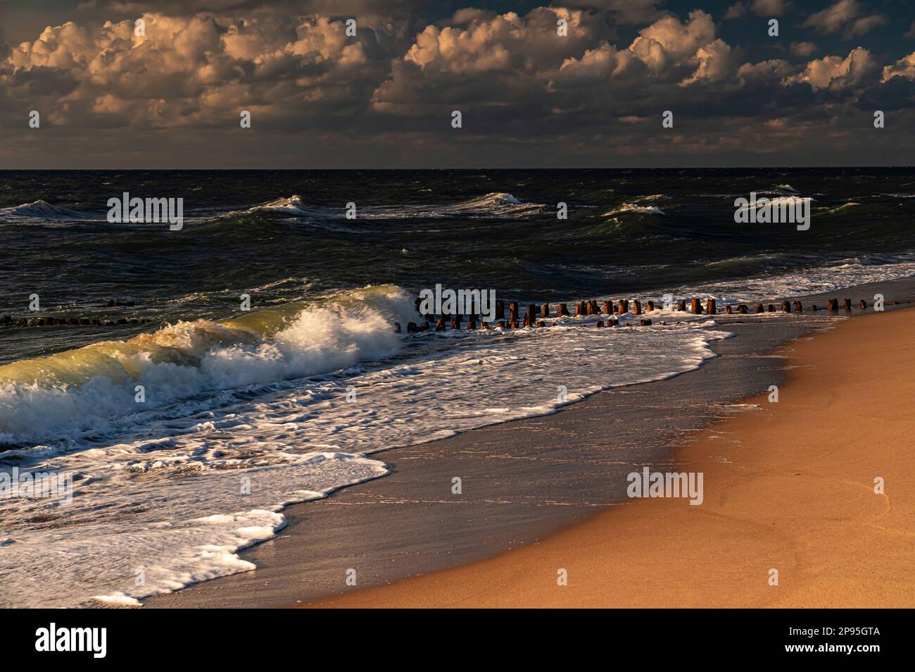 Impressione sulla spiaggia a Rantum, isola Sylt Foto Stock