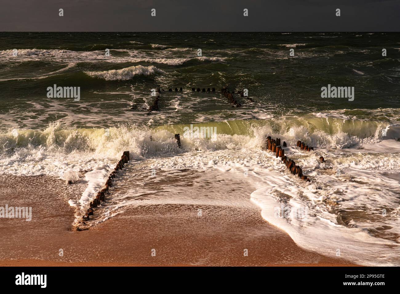 Mare surf, Rantum, isola Sylt Foto Stock