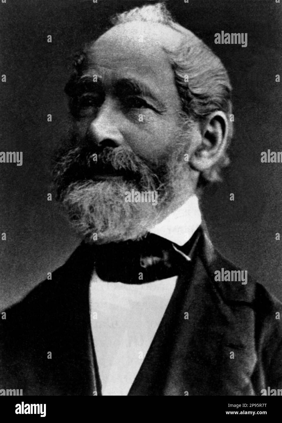 1880 c, GERMANIA : l'industriale tedesco CARL ZEISS (1816-1888). Era un ottico comunemente conosciuto per l'azienda che ha fondato, Zeiss. Zeiss stesso ha anche apportato alcuni contributi alla produzione di lenti che hanno aiutato la moderna produzione di lenti . - PORTRAIT - ritratto - barba - barba - cravatta - cravatta - cravatta - papillon - foto storiche - foto storica - ottica - OTTICA - ottico - OTTICO - INDUSTRIA - industriale - industriale - INVENTORE - INVENTORE --- Archivio GBB Foto Stock