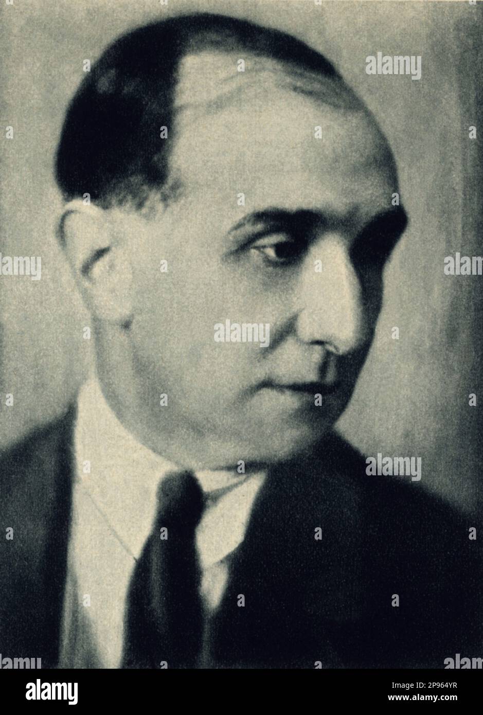 1928 , ITALIA : sceneggiatore italiano , drammaturgo , poeta e reviver FAUSTO MARIA Martini ( 1886 - 1931 ). - LETTERATO - SCRITTORE - LETTERATURA - LETTERATURA - drammaturgo - TEATRO - TEATRO - TEATRO - TEATRO - POESIA - POETA - POESIA - commediografo - ritratto - ritrato ---- Archivio GBB Foto Stock