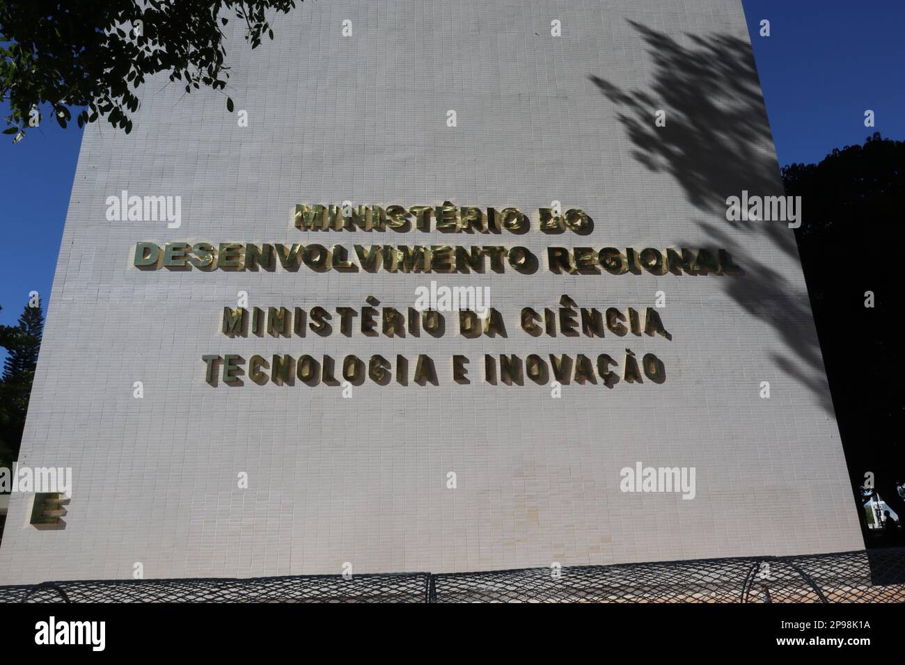 Brasília, Distretto Federale, Brasile – 03052023: Ministero brasiliano dello sviluppo regionale del Brasile. Ministero della Scienza, della tecnologia e dell'innovazione. Foto Stock