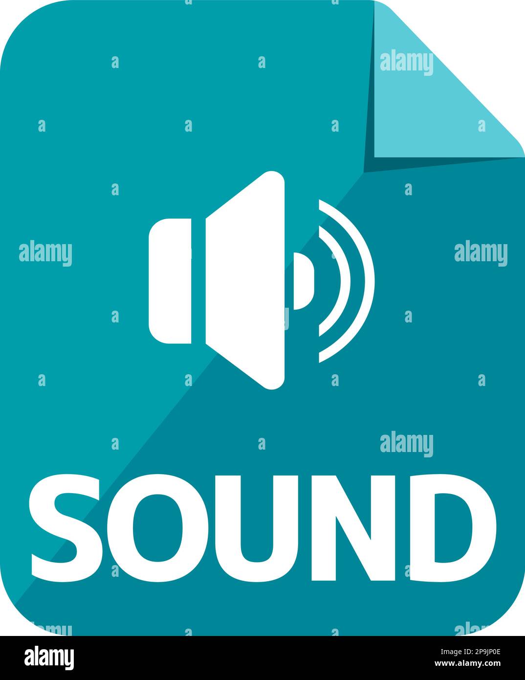 Illustrazione di icone vettoriali di vari tipi di file | suono Illustrazione Vettoriale