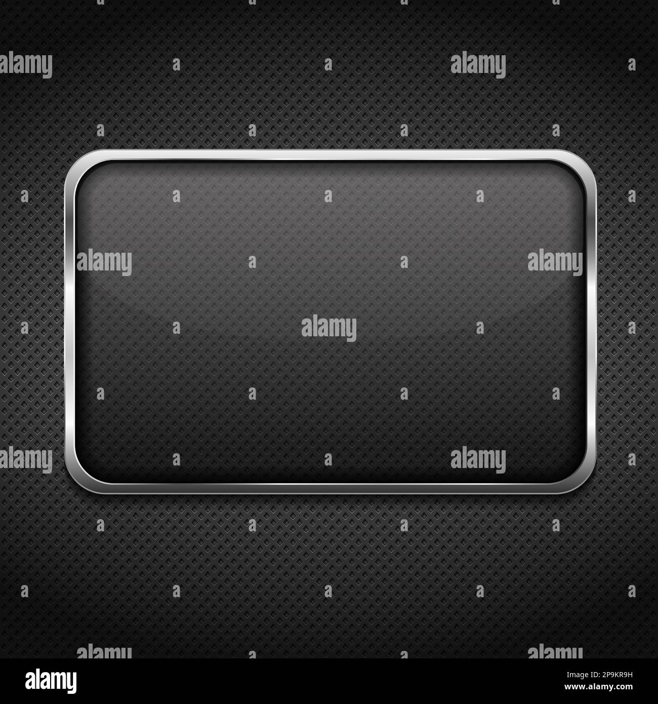 Cornice in vetro trasparente su sfondo scuro, illustrazione Vector eps10 Illustrazione Vettoriale