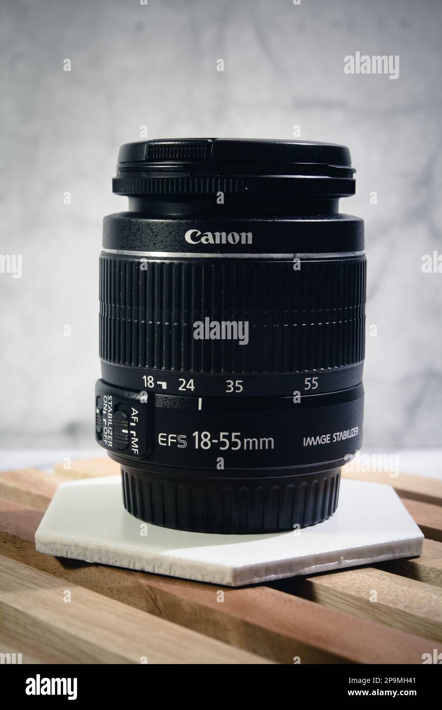Canon EF-S 18-55mm IS STM Foto Stock