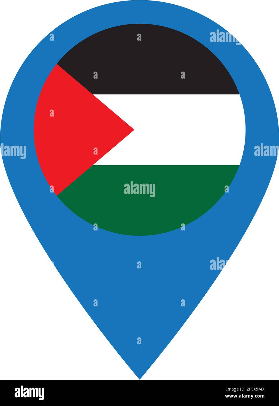 Mappa Palestina icona vettore illustrazione simbolo disegno Illustrazione Vettoriale