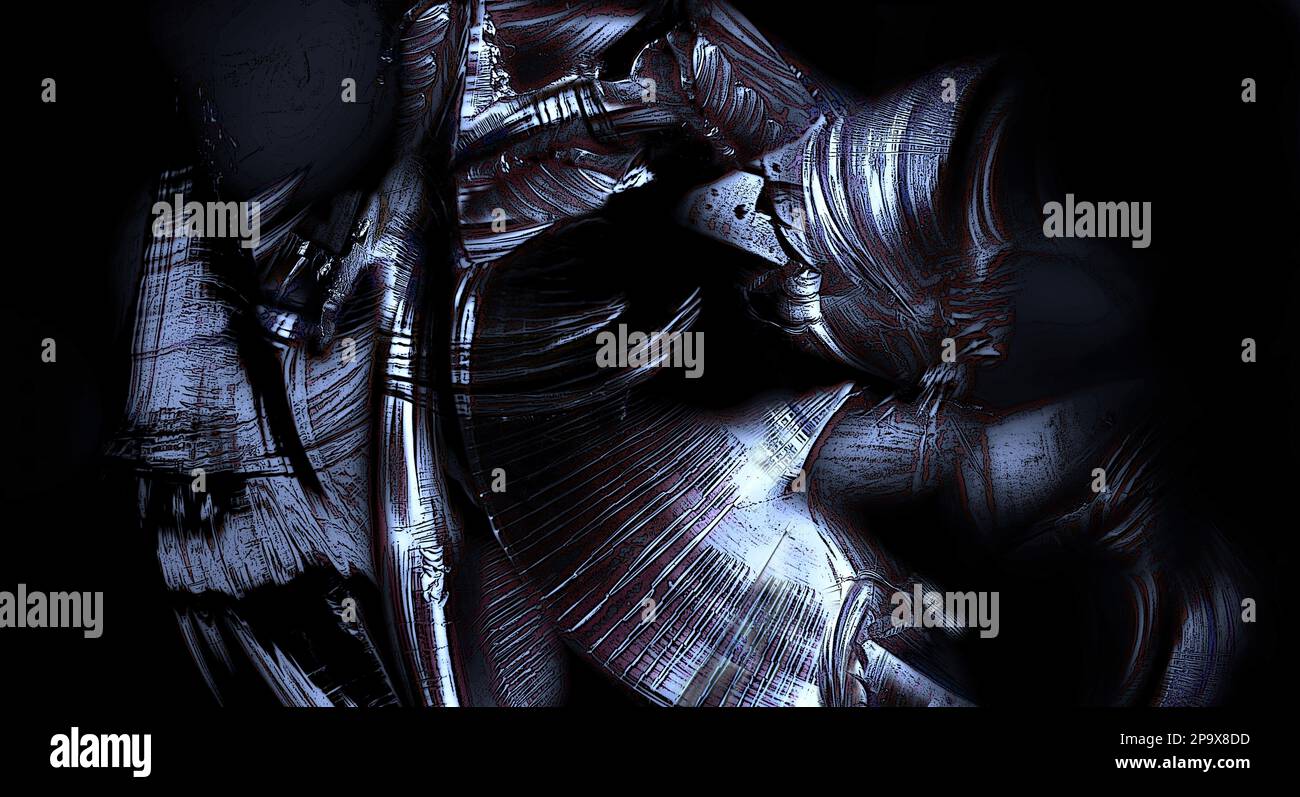 Scratch scuro e ruggine astratto calcestruzzo strutturato o parete di metallo astratto sfondo. texture perfetta per la decorazione degli interni Foto Stock