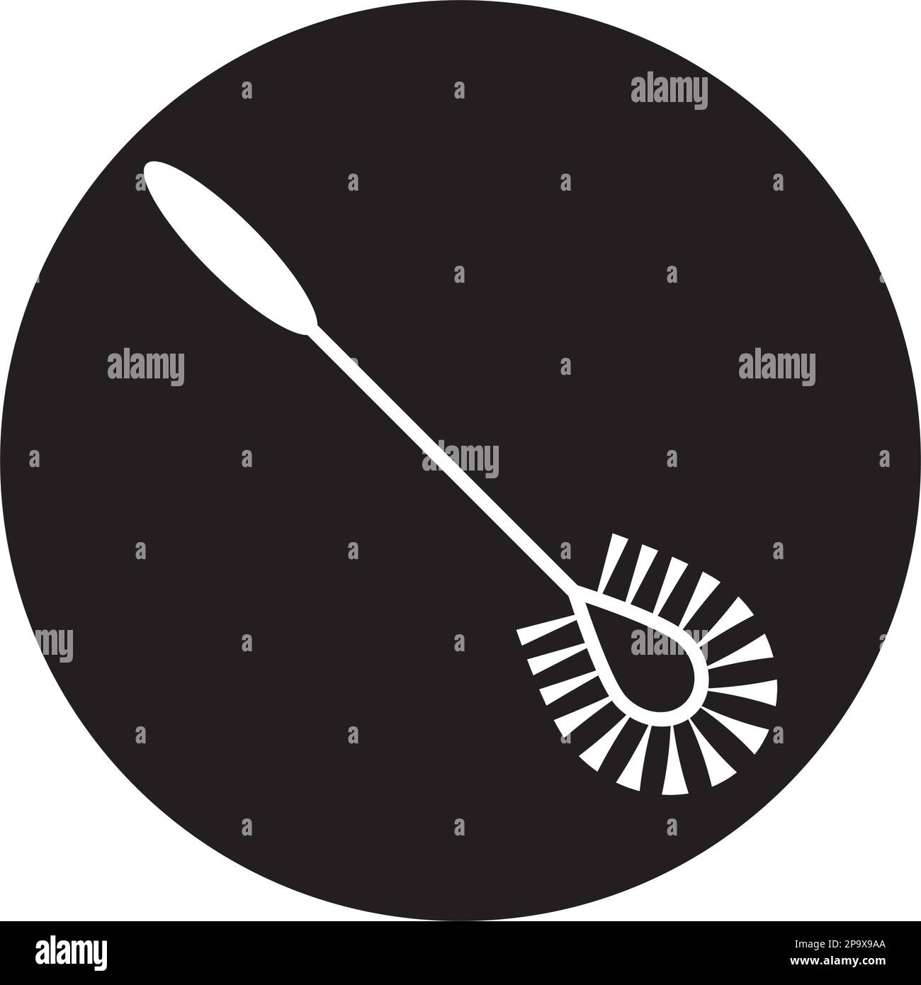 disegno simbolo illustrazione vettore icona pennello da toletta Illustrazione Vettoriale