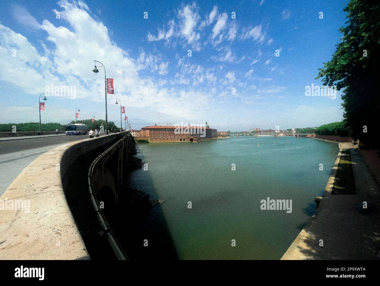 Fiume Garonna, Tolosa, Francia Foto Stock