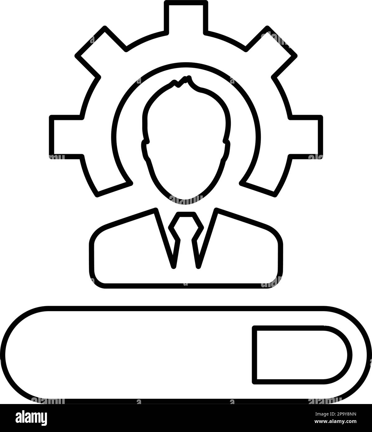 Icona capacità mentale. Splendido design e vettore completamente modificabile per uso commerciale, file stampati e presentazioni, materiali promozionali, Web o altro Illustrazione Vettoriale