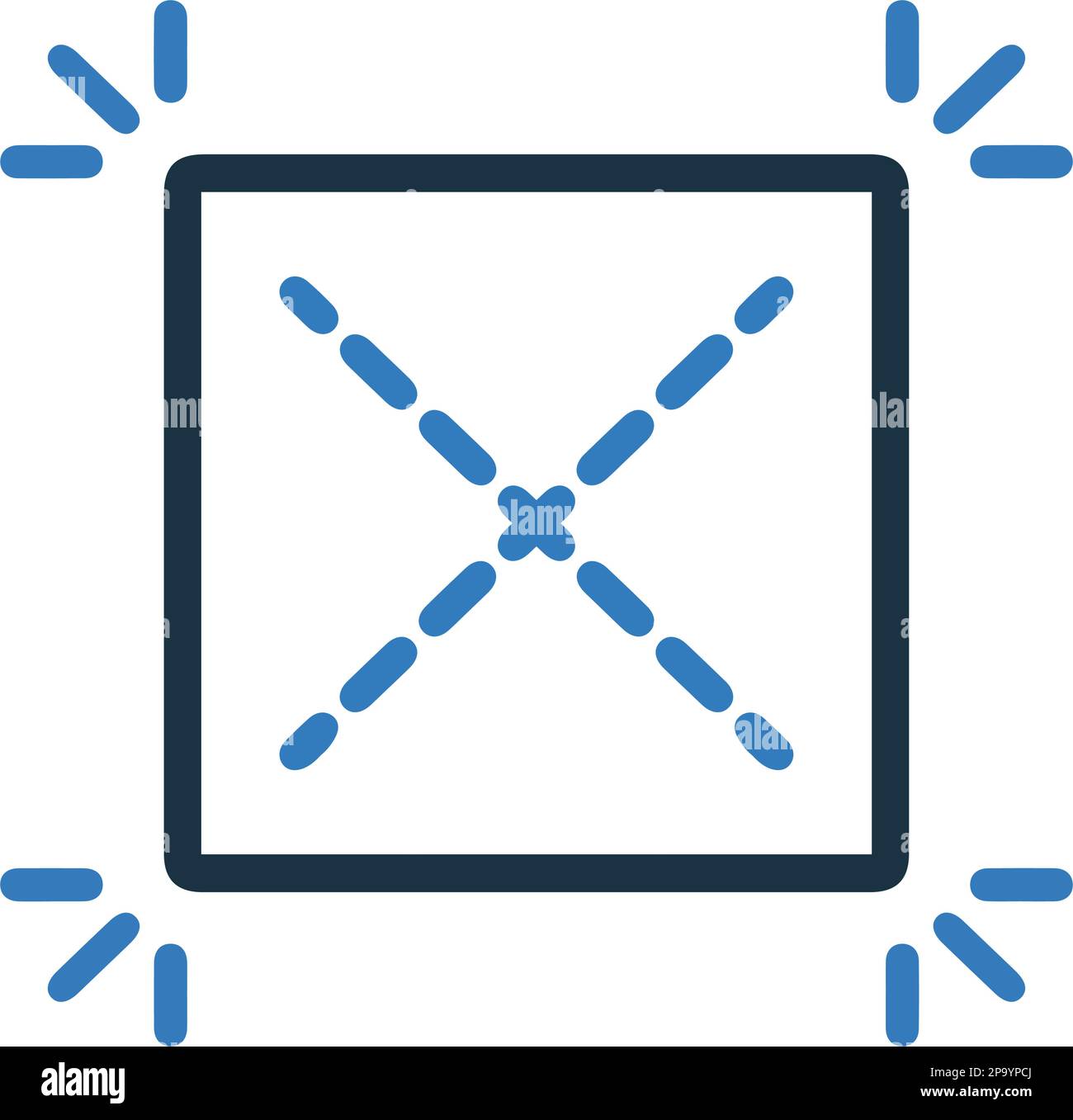 Centro, griglia, icona delle linee guida. Bel disegno e vettore completamente editabile per commerciale, supporti di stampa, web o qualsiasi tipo di progetto. Illustrazione Vettoriale