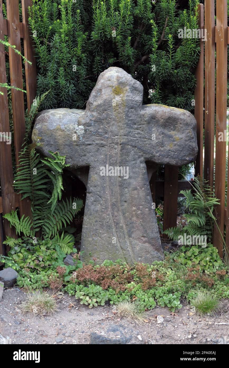 Croce di conciliazione a Radosov, distretto di Karlovy Vary, Repubblica Ceca Foto Stock