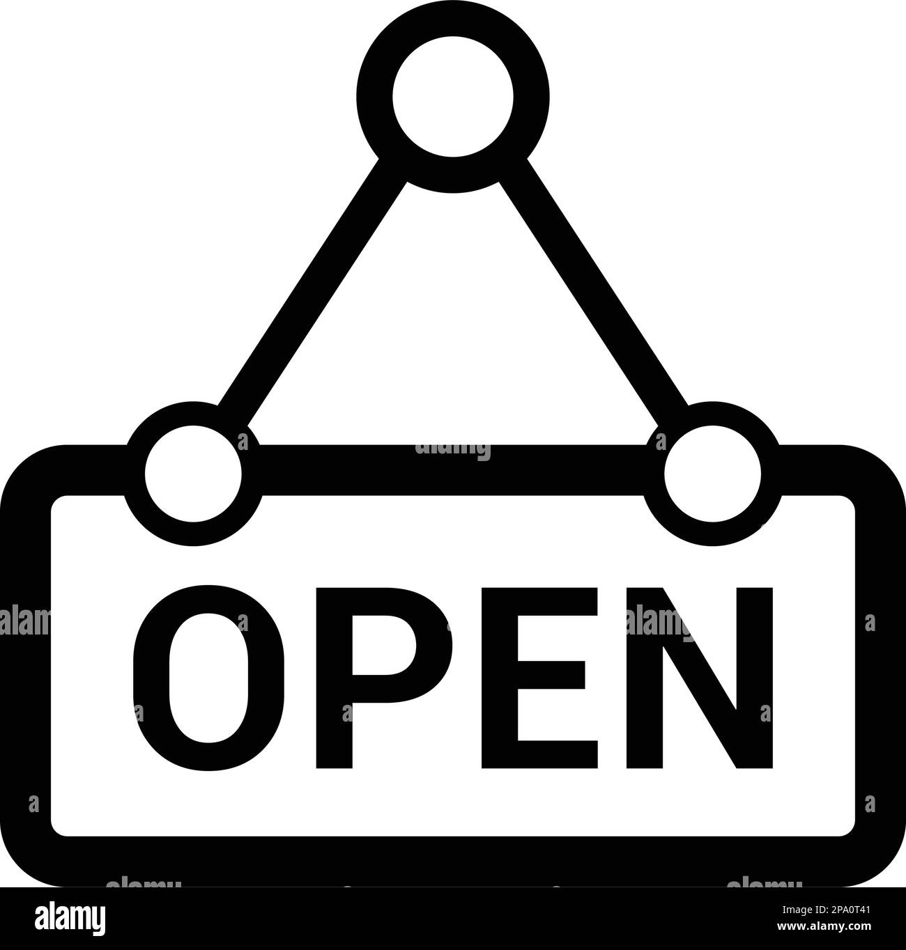 L'icona Open tag può essere utilizzata per lo sviluppo di app e dispositivi mobili o per scopi commerciali o per qualsiasi tipo di progetto. Illustrazione Vettoriale