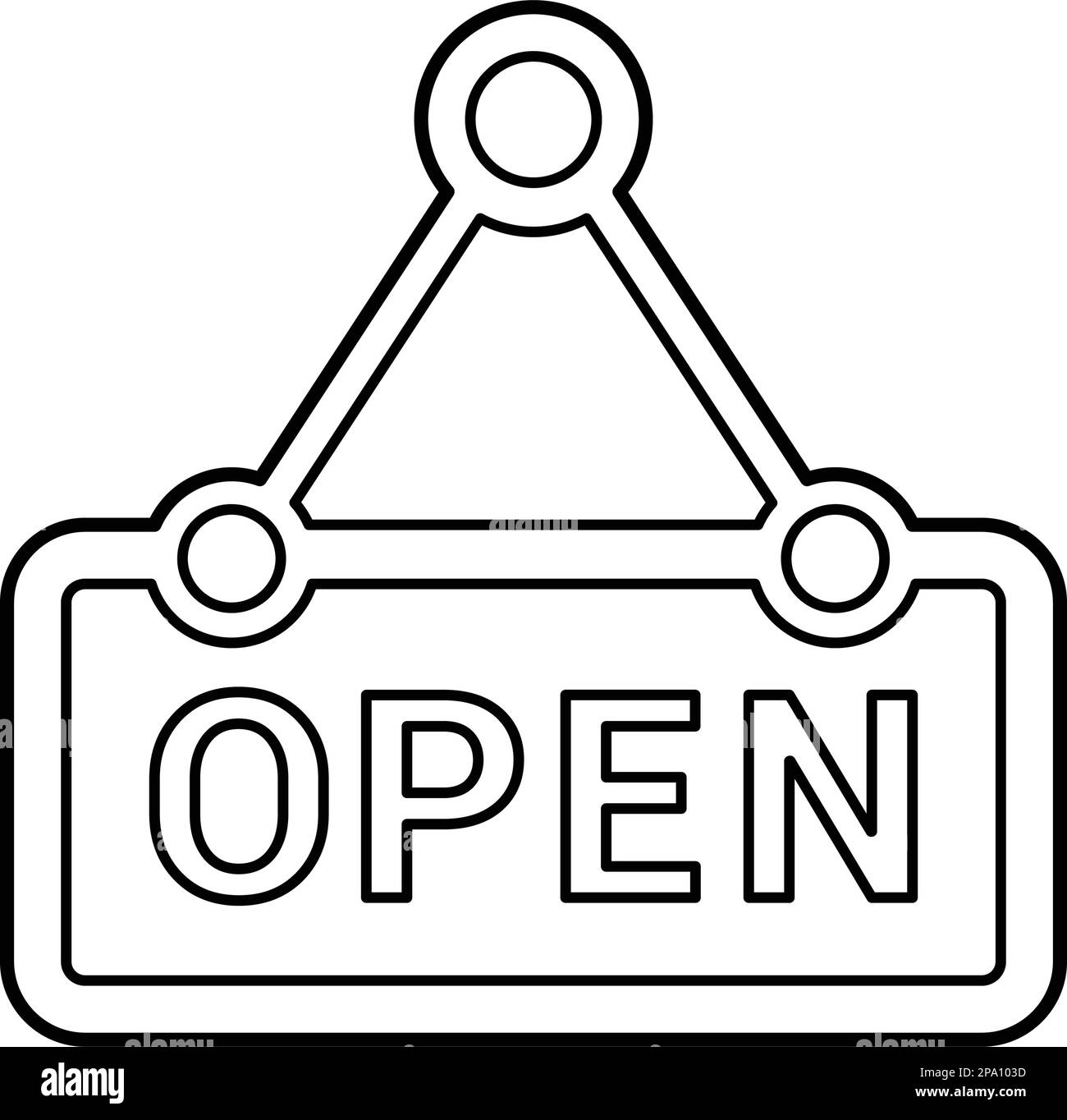 L'icona Open tag può essere utilizzata per lo sviluppo di app e dispositivi mobili o per scopi commerciali o per qualsiasi tipo di progetto. Illustrazione Vettoriale