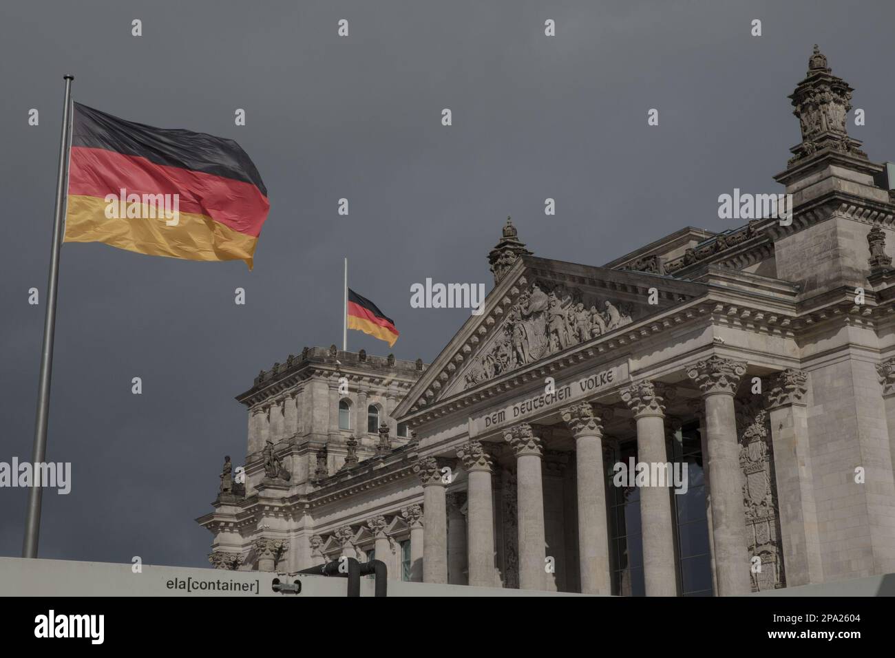 Berlino, Germania. 11th Mar, 2023. L'edificio del Reichstag a Berlino, sede del Bundestag, il 11 marzo 2023. (Credit Image: © Michael Kuenne/PRESSCOV via ZUMA Press Wire) SOLO PER USO EDITORIALE! Non per USO commerciale! Foto Stock