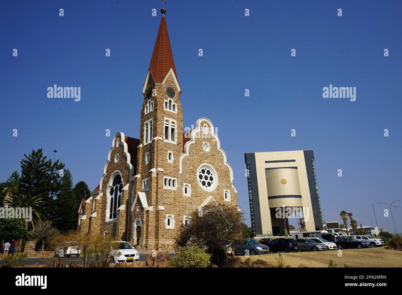 Christ Church, Independence Memorial Museum, Windhoek, Windhoek, Independence Museum, Namibia Foto Stock