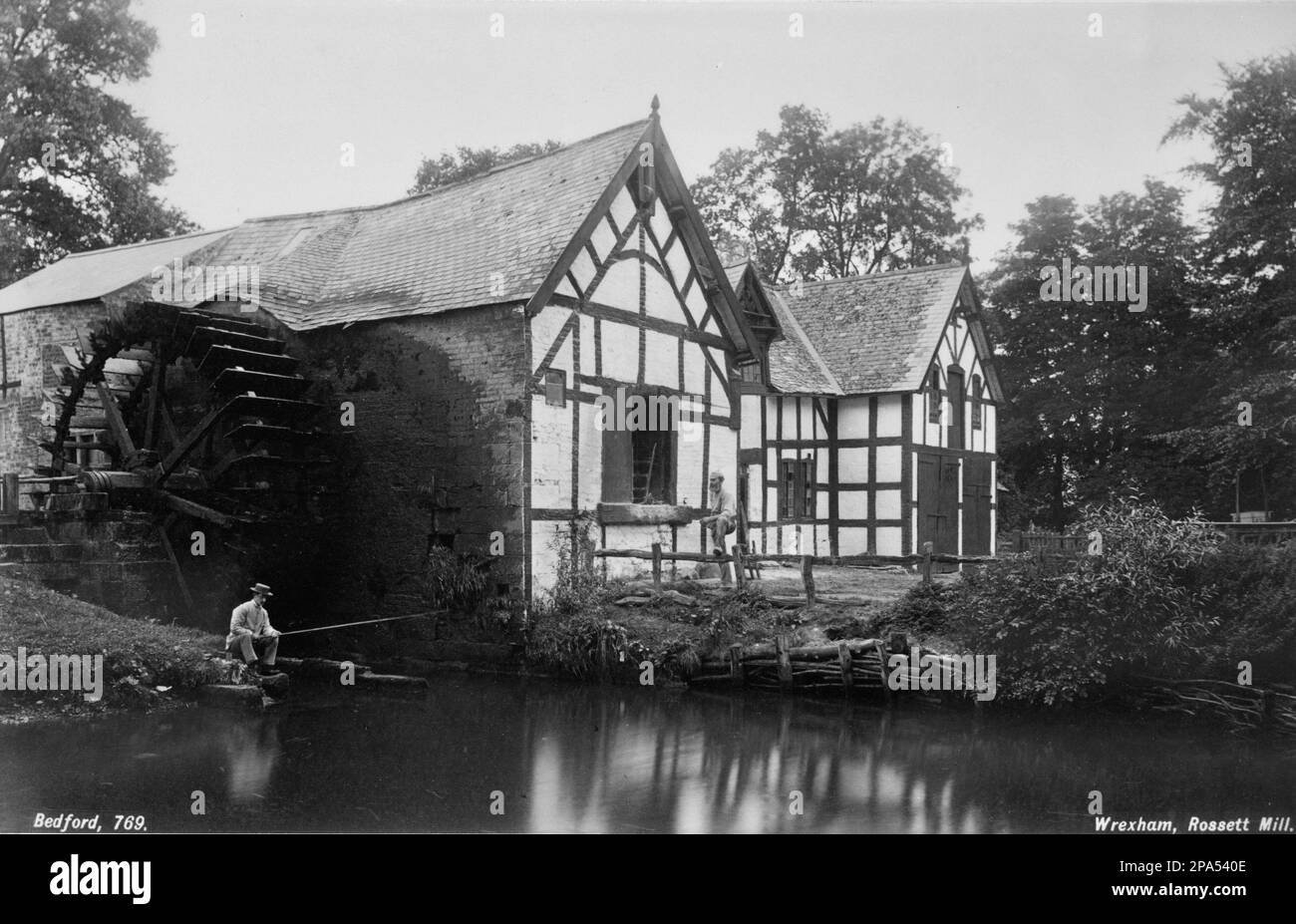 Francis Bedford - Rossett Mill, Wrexham - 1870 Foto Stock