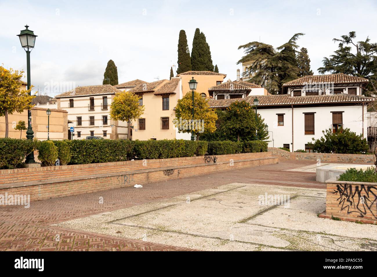 Strade di Albaicin a Granda, Andalusia, Spagna Foto Stock